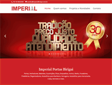 Tablet Screenshot of imperialbirigui.com.br